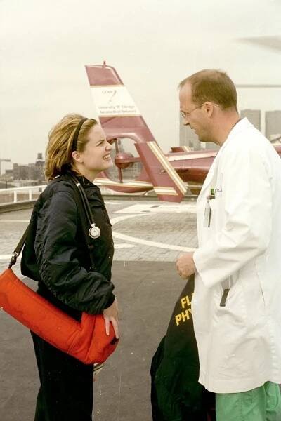 Pohotovost - Série 3 - Z filmu - Sherry Stringfield, Anthony Edwards
