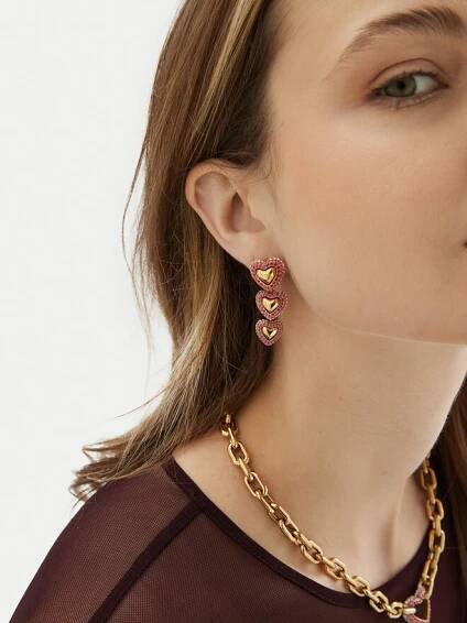 Naušnice Guess JUBE05 002JW Růžová