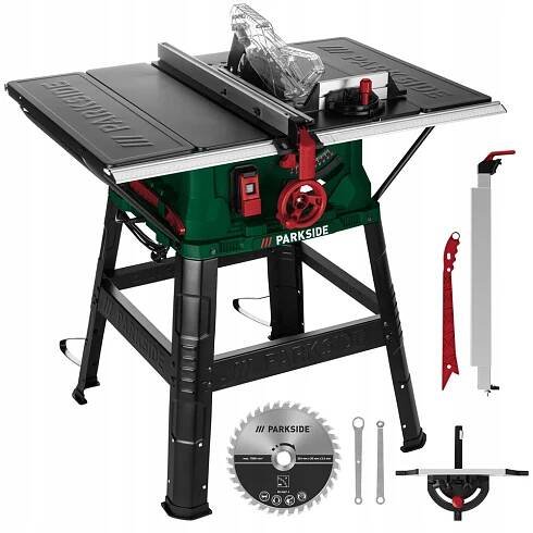 STOLNÍ KOTOUČOVÁ PILA NA DŘEVO PARKSIDE A1 2200 V 254 MM, PILA 24 ZUBŮ