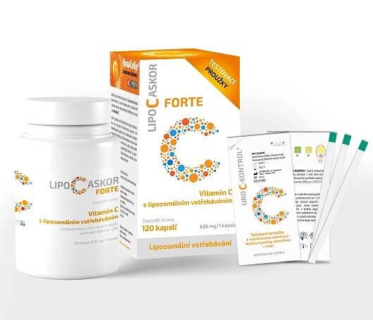 LIPO C ASKOR FORTE 1×1 set, výživový doplnok 120 cps + darček