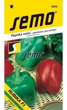 Semeno SEMO Paprika roční Rubika F1 15 ks