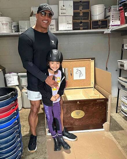 Dwayne Johnson Says He's 'Super Proud' of Daughter Jasmine's 'Focus' as Horseback Rider