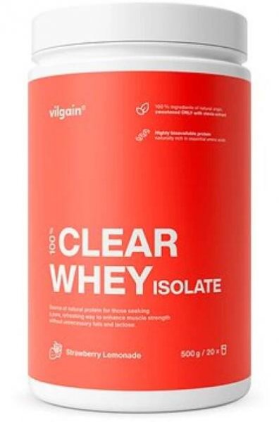 Vilgain Clear Whey Isolate 500 g Strawberry lemonade