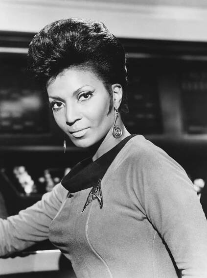 on the set of Star Trek