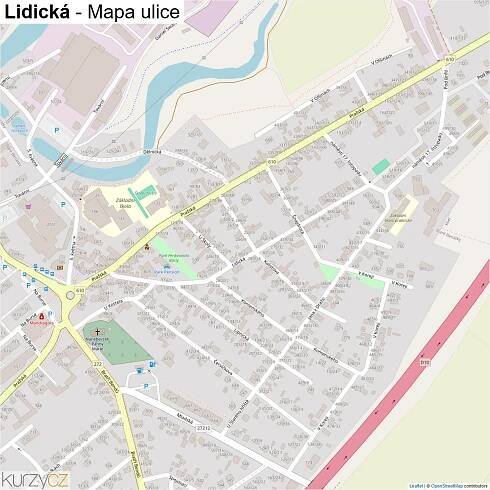 Lidická - mapy | Kurzy.cz