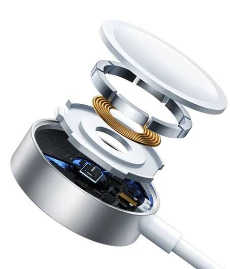Joyroom S-IW008 Nabíjecí kabel 3v1, USB k Apple Watch, USB-C, Lightning, 3,5 W, 1,2 m, bílý