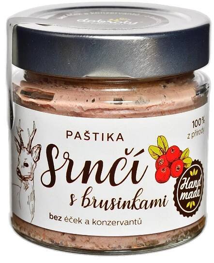 Srnčí paštika s brusinkami, Dobroty z přírody, 150 g