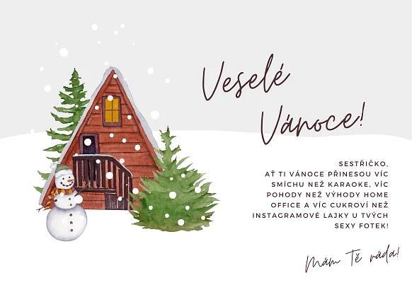 Vtipné vánoční přání pro sestru - Dřevostavitel.cz