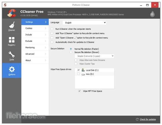 CCleaner 6.38 Screenshot 5