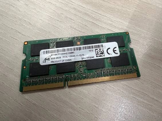 🟢Operacni pamet Micron DDR3, 8GB, 1600Mhz