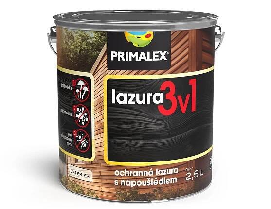 PRIMALEX lazura 3v1 ochranná lazura na dřevo s napouštědlem