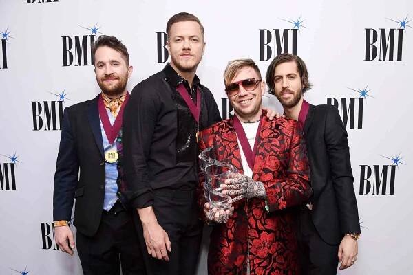 Daniel Platzman, Dan Reynolds, Ben McKee and Daniel Wayne Sermon of Imagine Dragons
