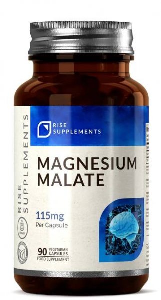 Jablečnan hořečnatý (Magnesium Malate) 90 kapslí po 115 mg