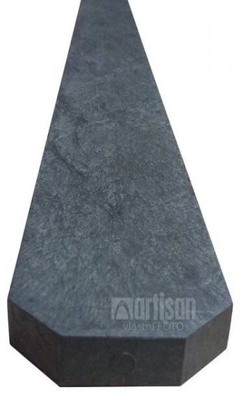 Plastové plotovky Transform tříhranné 78x21x1200, šedé - recyklát - ARTISAN OUTLET STRAKY AO22 - 39 ks
