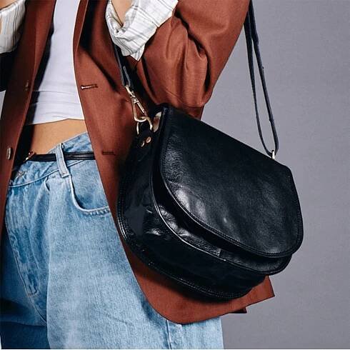 Bagind Hanty Sirius dámská retro kožená kabelka ruční výroba český design černá