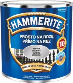 Hammerite Přímo na rez hladký 250 ml stříbrný od 179 Kč
