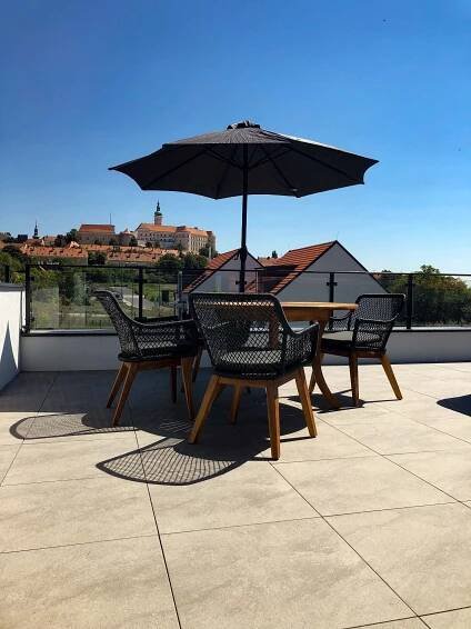 Apartmán s vířivkou - terasa - Apartmány Pod Novou