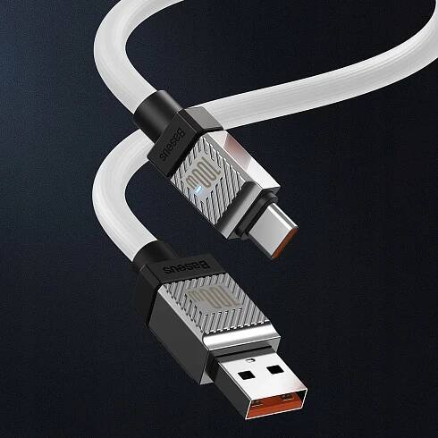 Baseus kabel pro notebook Nintendo 100W USB - USB-C 2 m CoolPlay bílý přenos Značka Baseus
