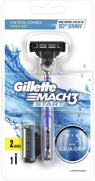 Gillette Mach3 Start holicí strojek a náhradní hlavice 1+1