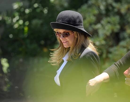 Sasha Czack attends a memorial service for her son Sage Stallone on July 21, 2012 | Source: Getty Images
