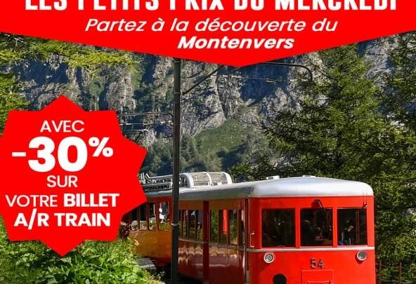 Enjoy the Montenvers Train & Mer de Glace every Wednesday with 30% off!!!