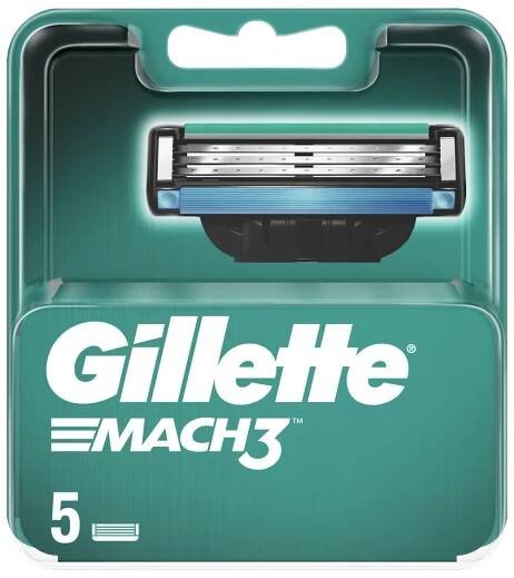 Gillette Mach3 5 NH 1×5 ks, náhradné hlavice