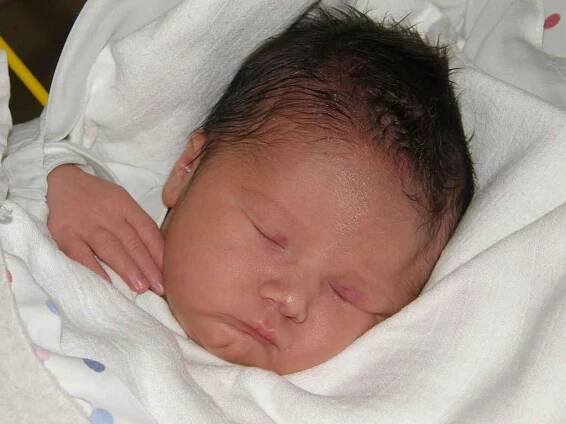 Tomáš Tůma, Velké Meziříčí, 22. října 2014, 3350 g, 51 cm.