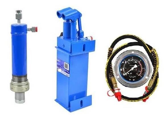 Hydraulický valec + čerpadlo 20 ton s manometrom