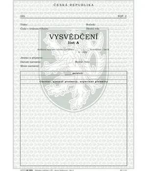 Vysvědčení o získání základního vzdělání v základní škole list A (slovní hodnocení )