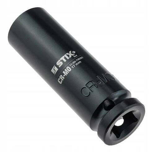 NÁRAZOVÝ NÁSTAVEC DLOUHÝ 1/2 PALCE 17 MM NÁSTRČNÝ KLÍČ, OCEL CR-MO - STIX