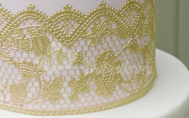 Jedlá krajka Smart Lace Gold - zlatá hotová hmota 160 g