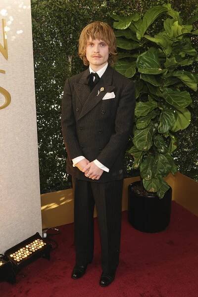 Tom Glynn-Carney at the Golden Globe Awards.