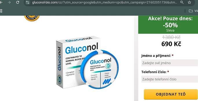 gluconol podvod