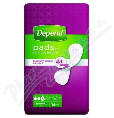 Depend Pads Normal inkont.vložky ženy 14ks