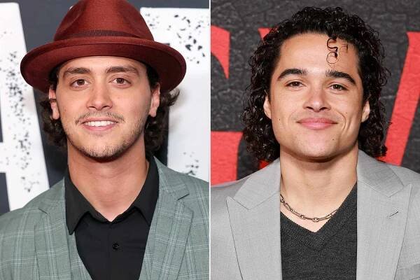 Antonio Cipriano attends 'The Alto Knights' New York premiere at AMC Lincoln Square Theater on March 15, 2025, in New York City ; Jalen Thomas Brooks attends Tristar Pictures' 'Thanksgiving' LA Fan Screening at Vista Theatre on Nov. 14, 2023, in Los Angeles.