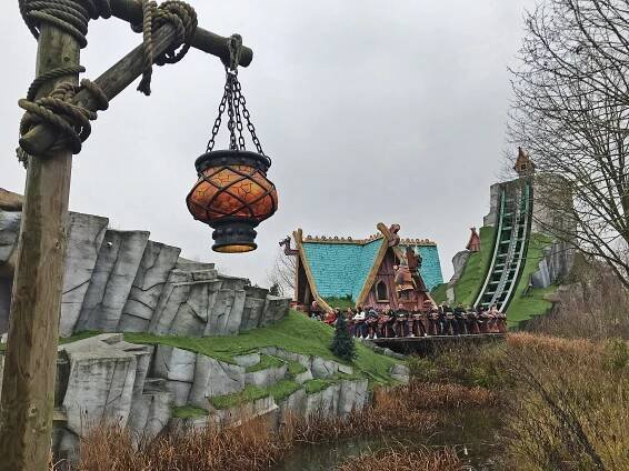 Plopsaland De Panne op een koude winterdag