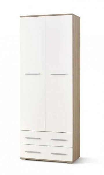 HALMAR LIMA REG2 regál dub sonoma/bílý, 200×77×40 cm