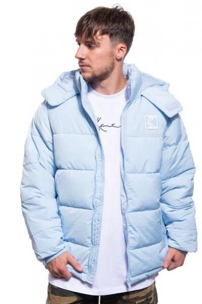 Bunda s Kapucou Karl Kani Og Hooded Puffer Jacket light blue
