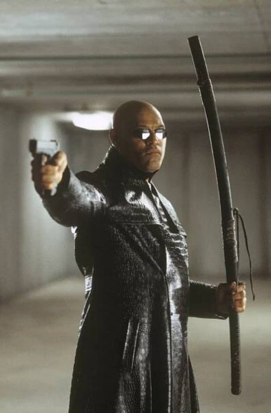 Laurence Fishburne in Matrix Reloaded (2003)