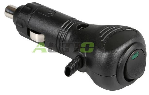 LAMPA Zástrčka do zapalovače 12/24V s vypínačem a LED ko