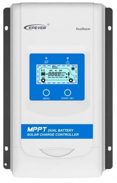 MPPT solární regulátor EPever 100VDC/ 30A DuoRacer - 12/24V