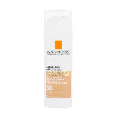 Opalovací přípravek na obličej La Roche-Posay Anthelios Age Correct Tinted SPF50 50 ml poškozená krabička