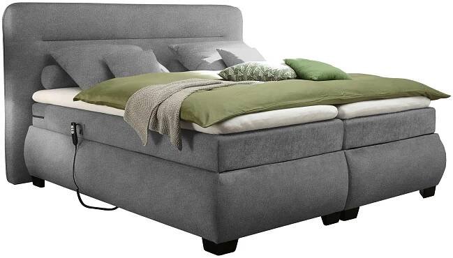 POSTEL BOXSPRING, 180/200 cm, tmavě šedá
