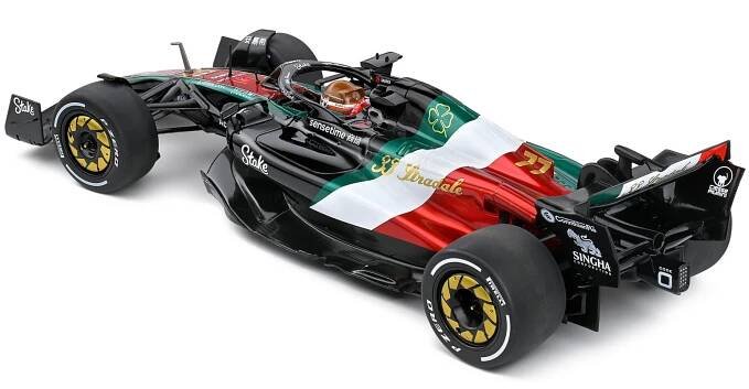 ALFA ROMEO F1 C43 TEAM STAKE N 77 MONZA ITALY GP 2023 | Modelsnavigator.com