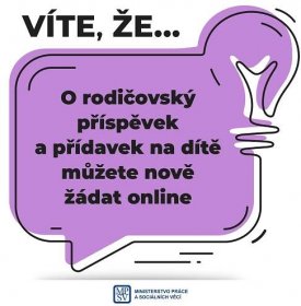 Další zjednodušený formulář: on-line lze ode dneška požádat i o přídavek na dítě | Kurzy.cz