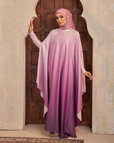 BH08 Eshma Abaya (Heather Mauve)