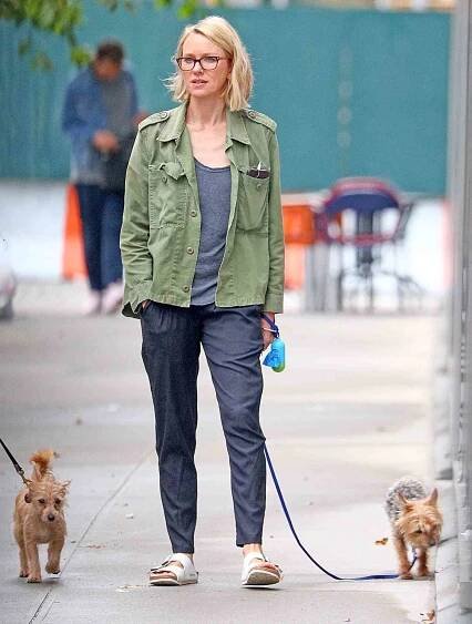 *EXCLUSIVE* Naomi Watts takes her dogs out for a morning walk in NYC