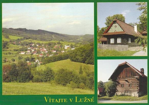 LUŽNÁ - OKRES VSETÍN  - Pohlednice místopis