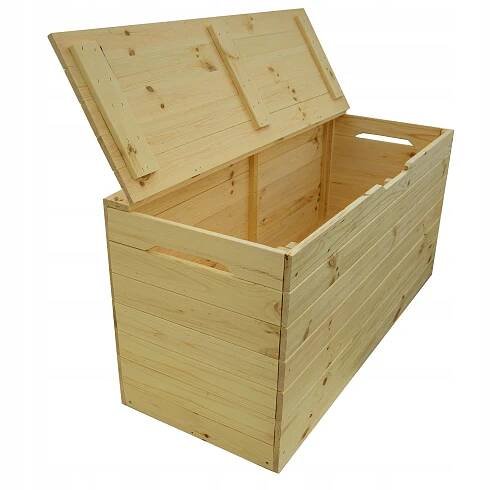 Velká dřevěná zahradní bedna 100x40x50 cm 200L úložný kufr Značka 4iQ Group