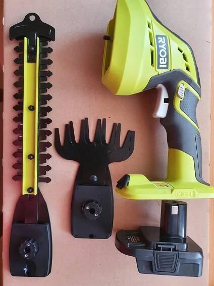 Aku nůžky tráva /keře Ryobi 18V pro aku DeWalt, Makita, Milwaukee, B&D